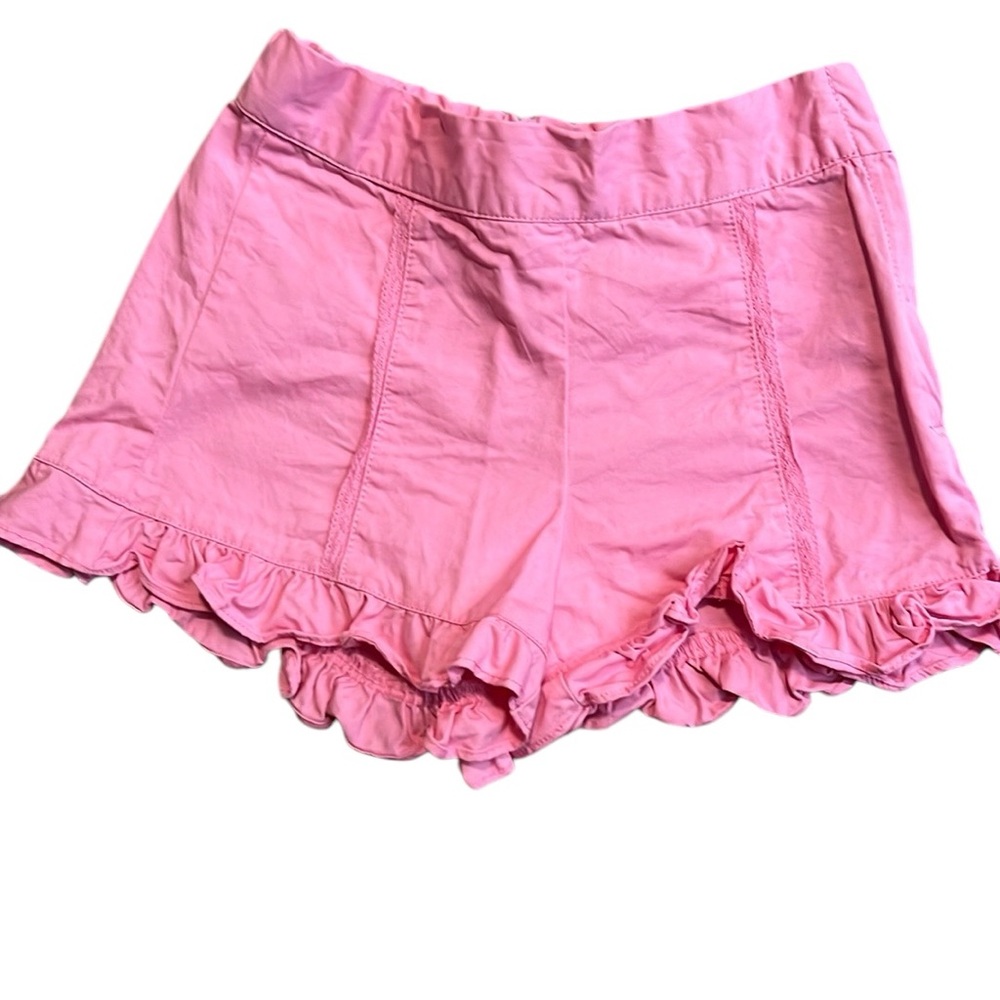Janie and Jack Pink Shorts with Ruffled Hem